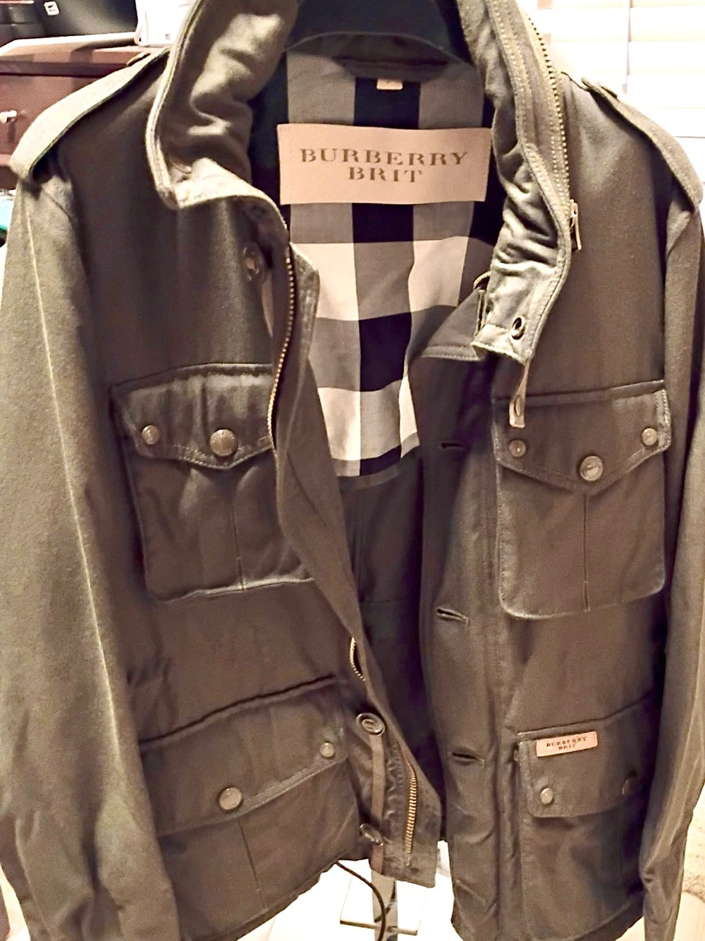 Burberry Brit pre owned military field Jacket